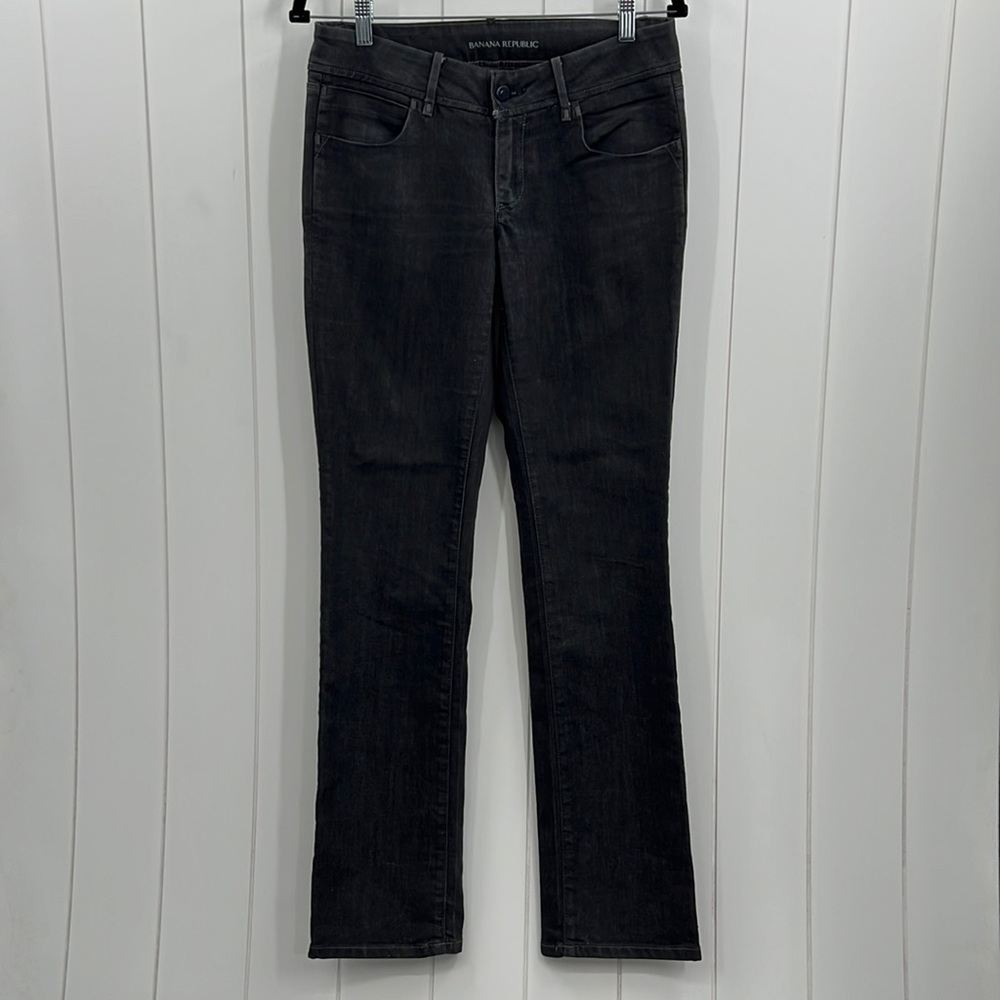 Banana Republic Denim Jeans Classic Straight Leg Gray Size 6